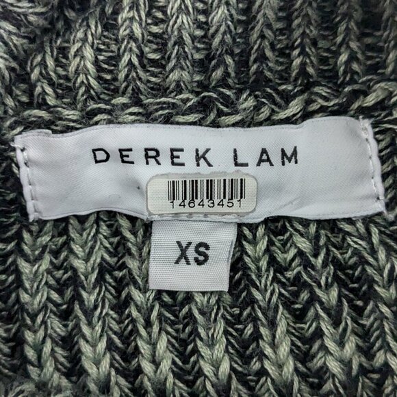Derek Lam Collective Colorblock Turtleneck Sweater Size XS Knit Green/Black - Picture 4 of 16